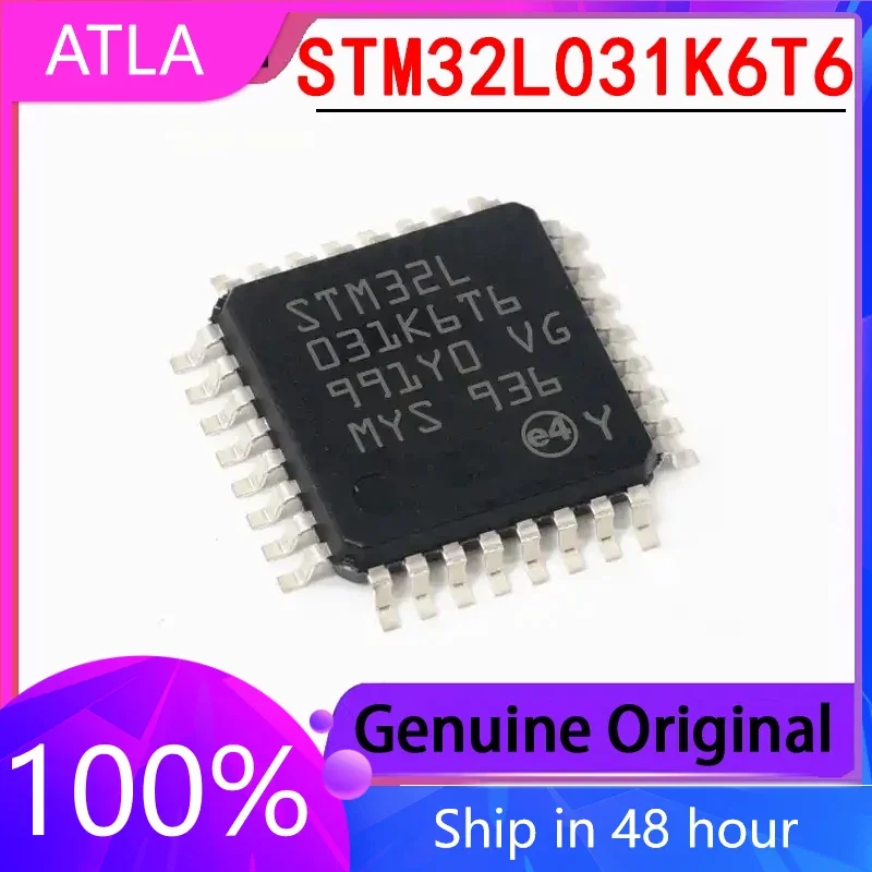 

2PCS STM32L031K6T6 Package LQFP-32 32-bit Microcontroller MCU, Brand New Original Packaging