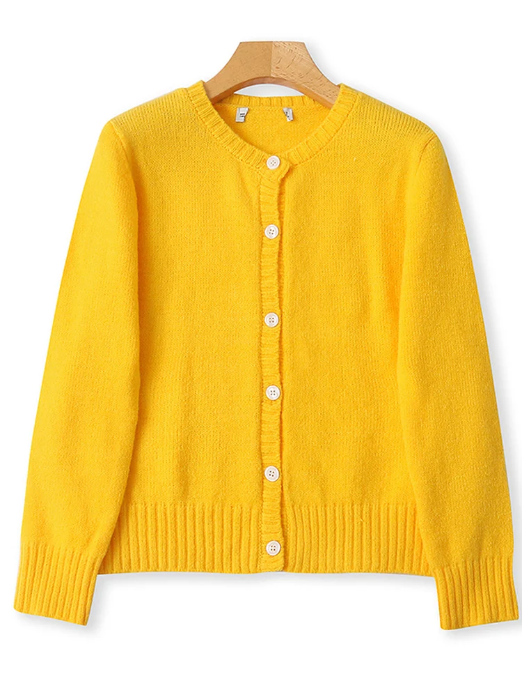 

Эластичный длинный свитер Sve round Ne, вязаный кардиган на пуговицах, модный женский топ, весна-осень, новинка Sle 2282