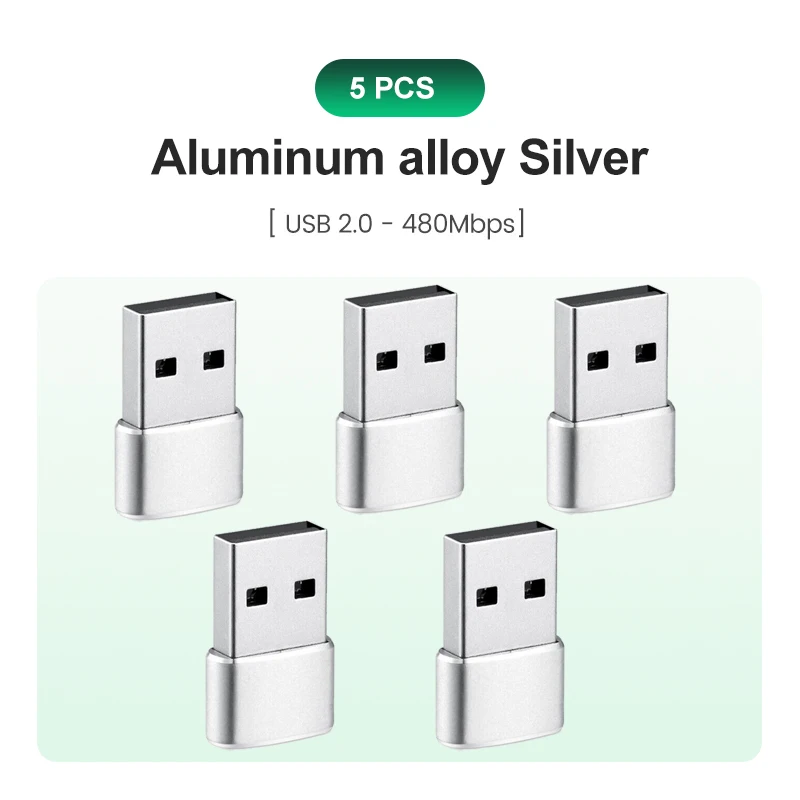 USB naar USB C-adapter voor iPhone 17 USB C Female naar USB Male Autolader Adapter Type C Converter voor Apple 16 voor Samsung Galaxy