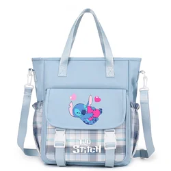 Lilo Stitch Girls Student Messenger Bag Satchel Ladies Handbags Shoulder Bag Pouch Sweet Printed Canvas Cross School Bags Purses