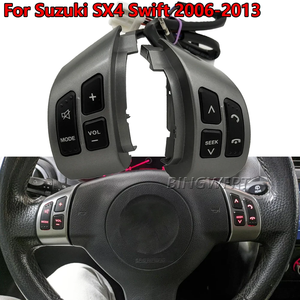 Commutateur de commande au volant multifonction, bouton de Volume Audio, pour Suzuki Swift 2005-2016, pour SX4 2006-2013