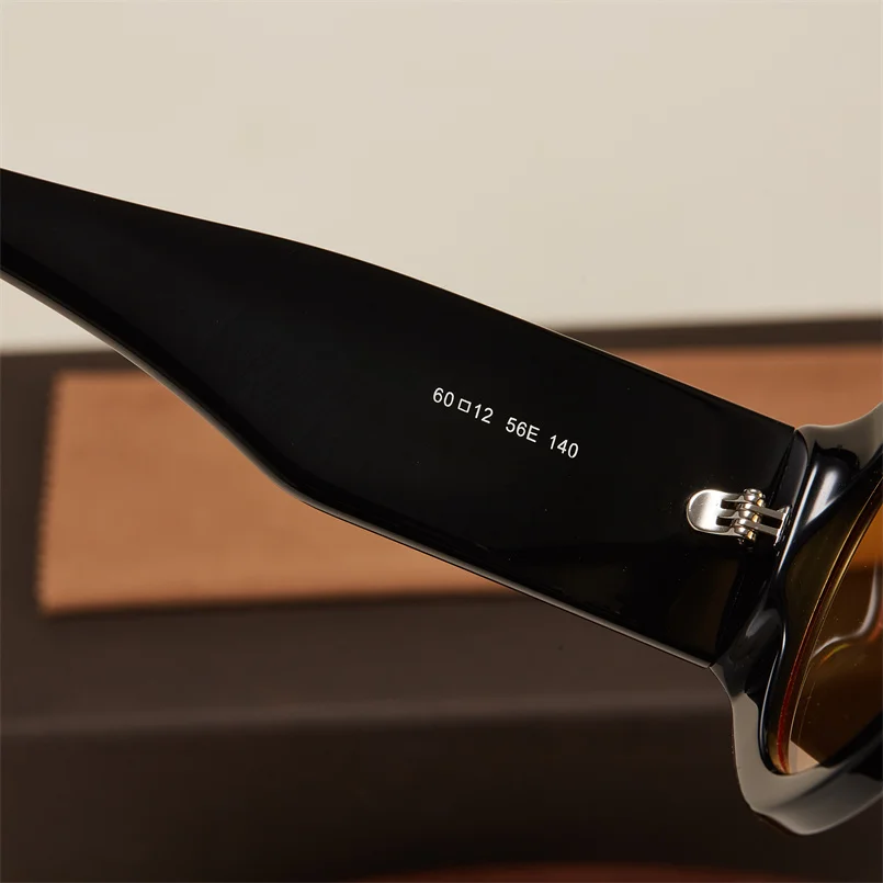 نظارات شمسية كلاسيكية بإطار كبير من الأسيتات، نظارات شمسية كلاسيكية بتصميم علامة تجارية أنيقة، نظارات شمسية نسائية كبيرة الحجم UV400