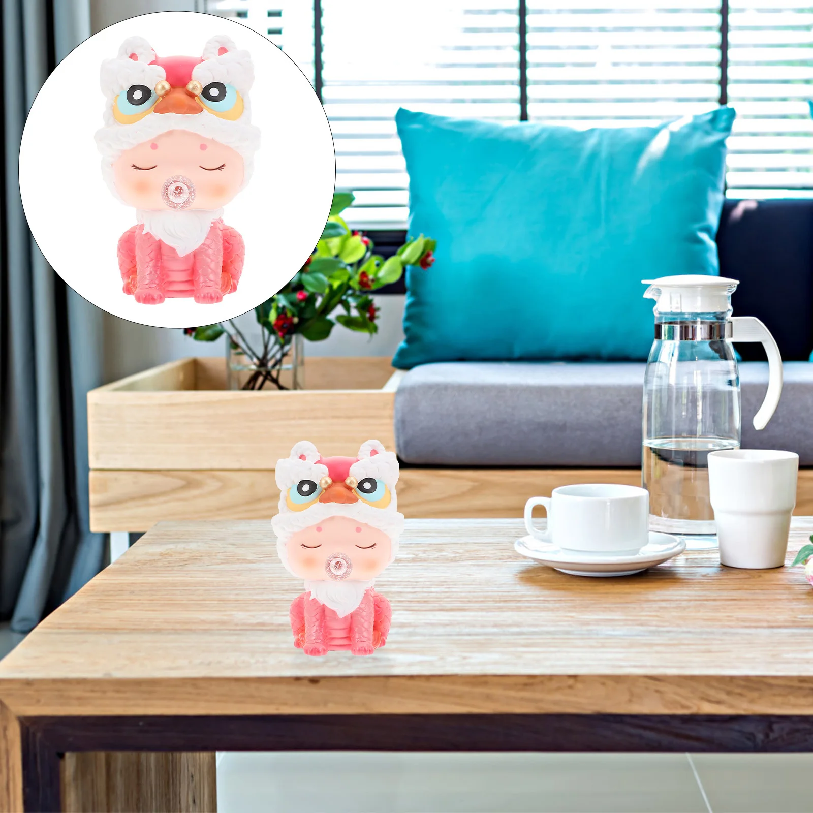 

Auspicious Beast Coin Bank Creative Piggy Bank Cartoon Kids Saving Jar Large Capacity Home Desktop Decoration Kids Saving Jar