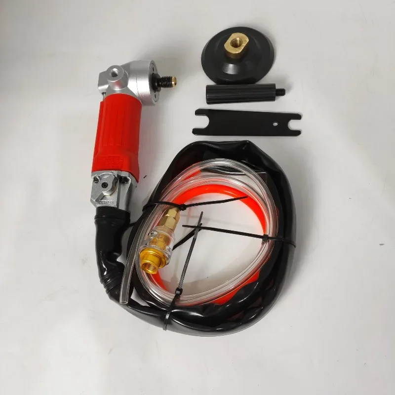 Pneumatic small water mill, high power can replace a variety of grinding discs, rear exhaust water mill