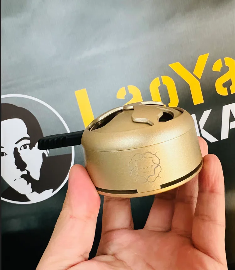 إكسسوارات الشيشة العربية - فاصل الفحم Chicha HMD / حامل الفحم بمقبض - وعاء فحم الشيشة المعدني للشيشة