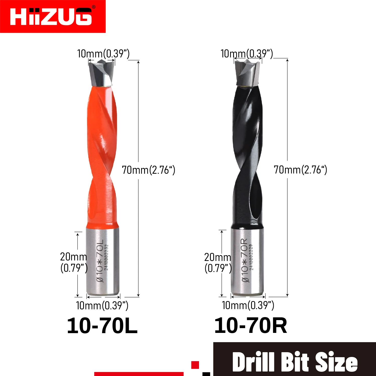 

Сверла для глухих отверстий 10x70 мм, вращение L/R с хвостовиком 10 мм, сверло для глухих отверстий с тремя наконечниками для деревообработки, сверло для деревянных отверстий
