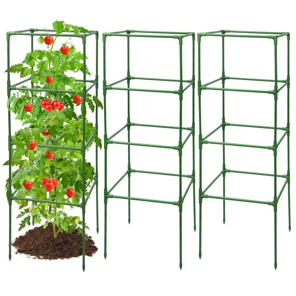 1 Set Reusable Tomato Support Stackable Tomato Support Garden Trellis Durable Tomato Stakes Cucumber Trellis Yard Supplies