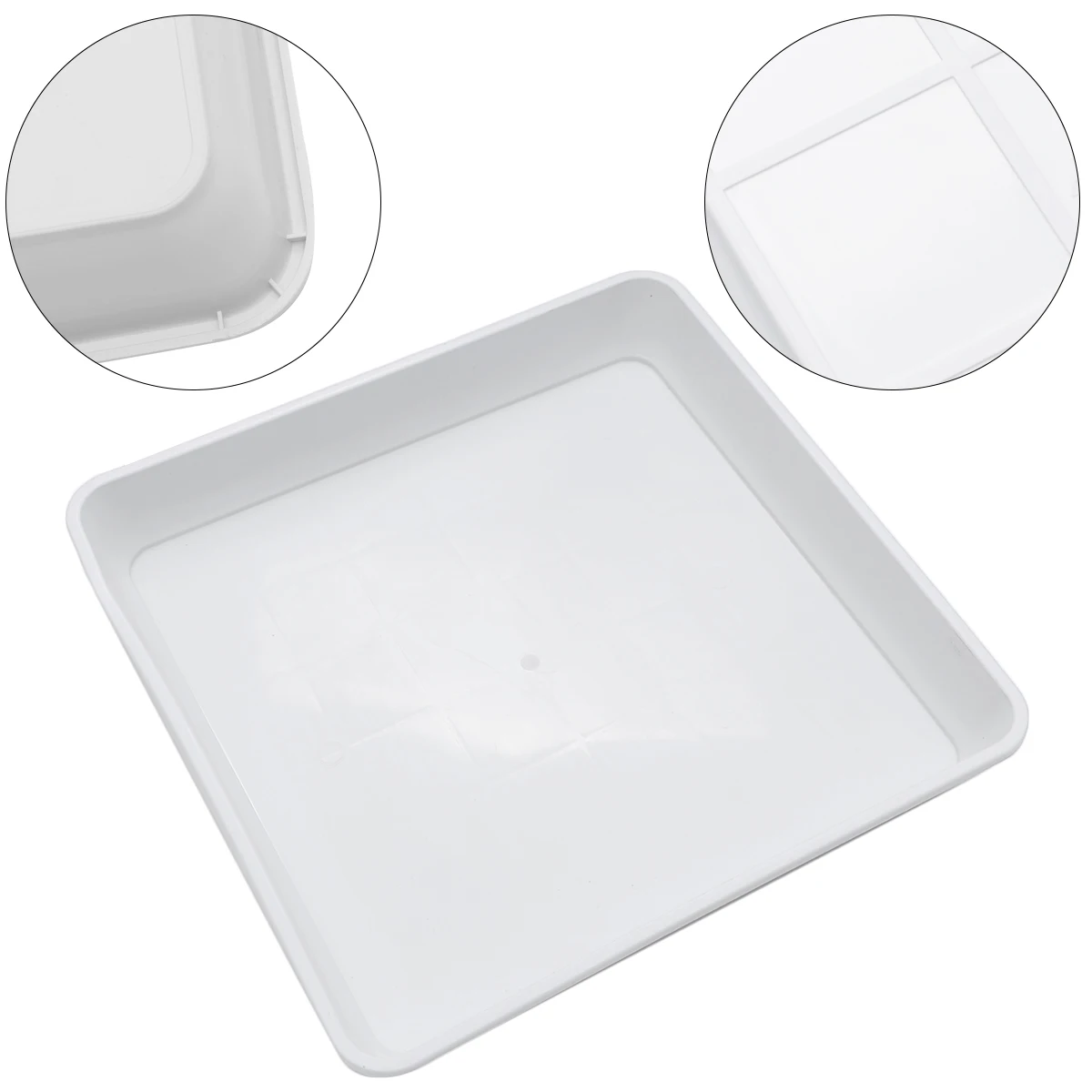 

Plastic Serving Tray Thickened Design Anti Slip Bottom Fruit Vegetable Plate Breakfast Household Tableware Cocktail Snack