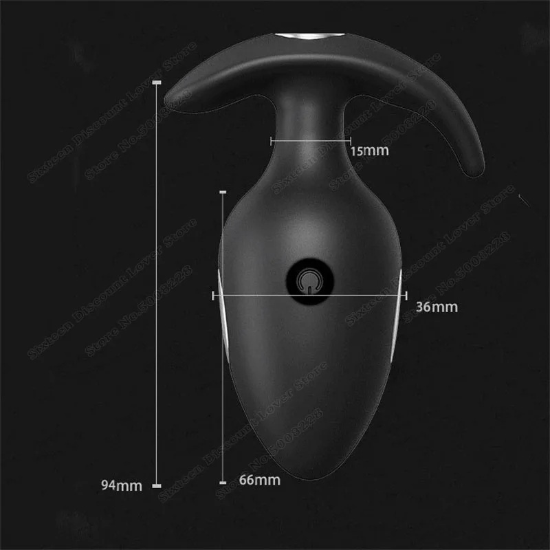 QIUI Thunderbolt Electric Shock Male Prostate Massager APP Control  Vibrating Butt Plug Electric Anal Vibrator Sex Toys For Men