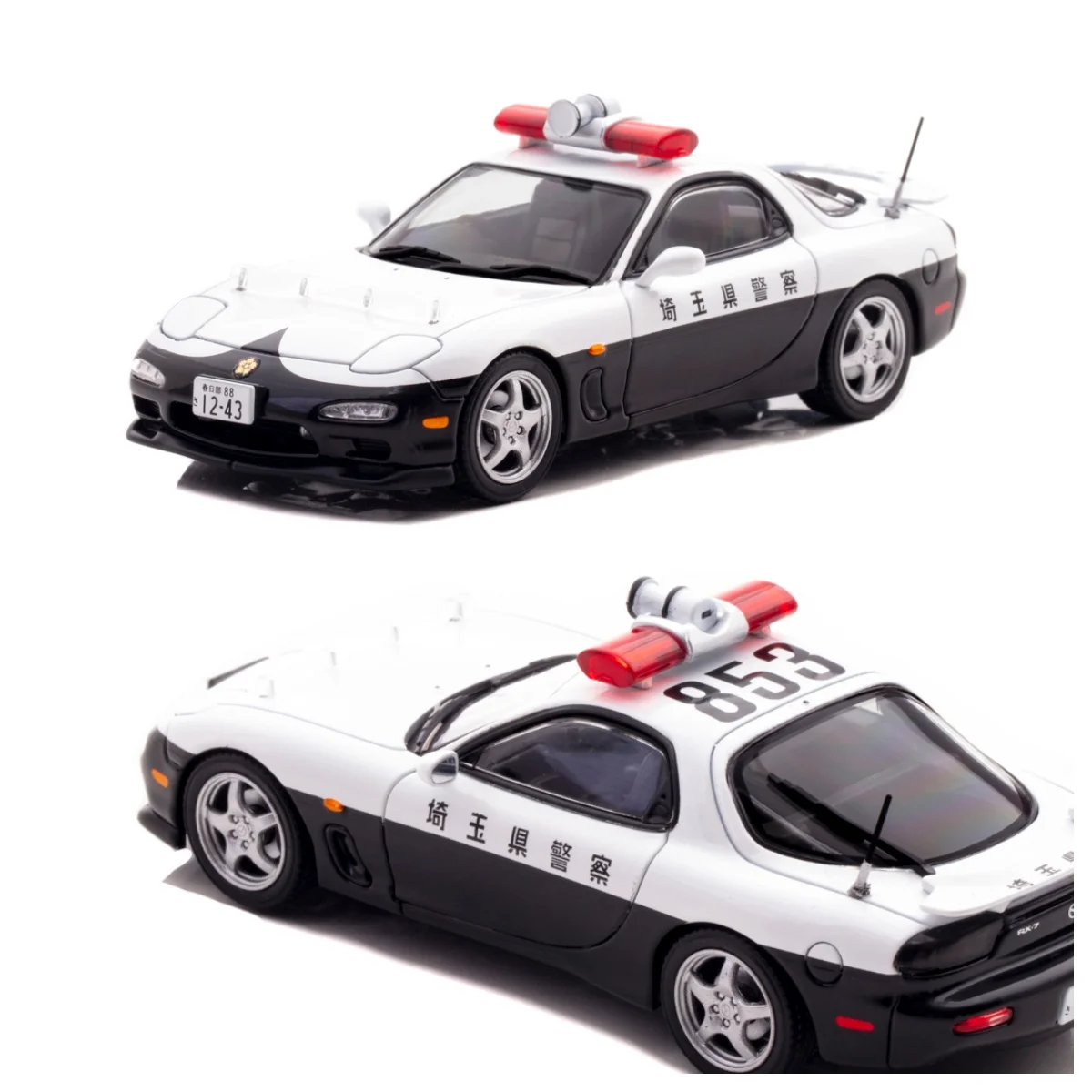 

Rais 1/43 RX-7 Type RS (FD3S) 1998 Vehicle of the Police Highway Traffic Police Team of Gunma Prefecture (853) Diecast Model Car
