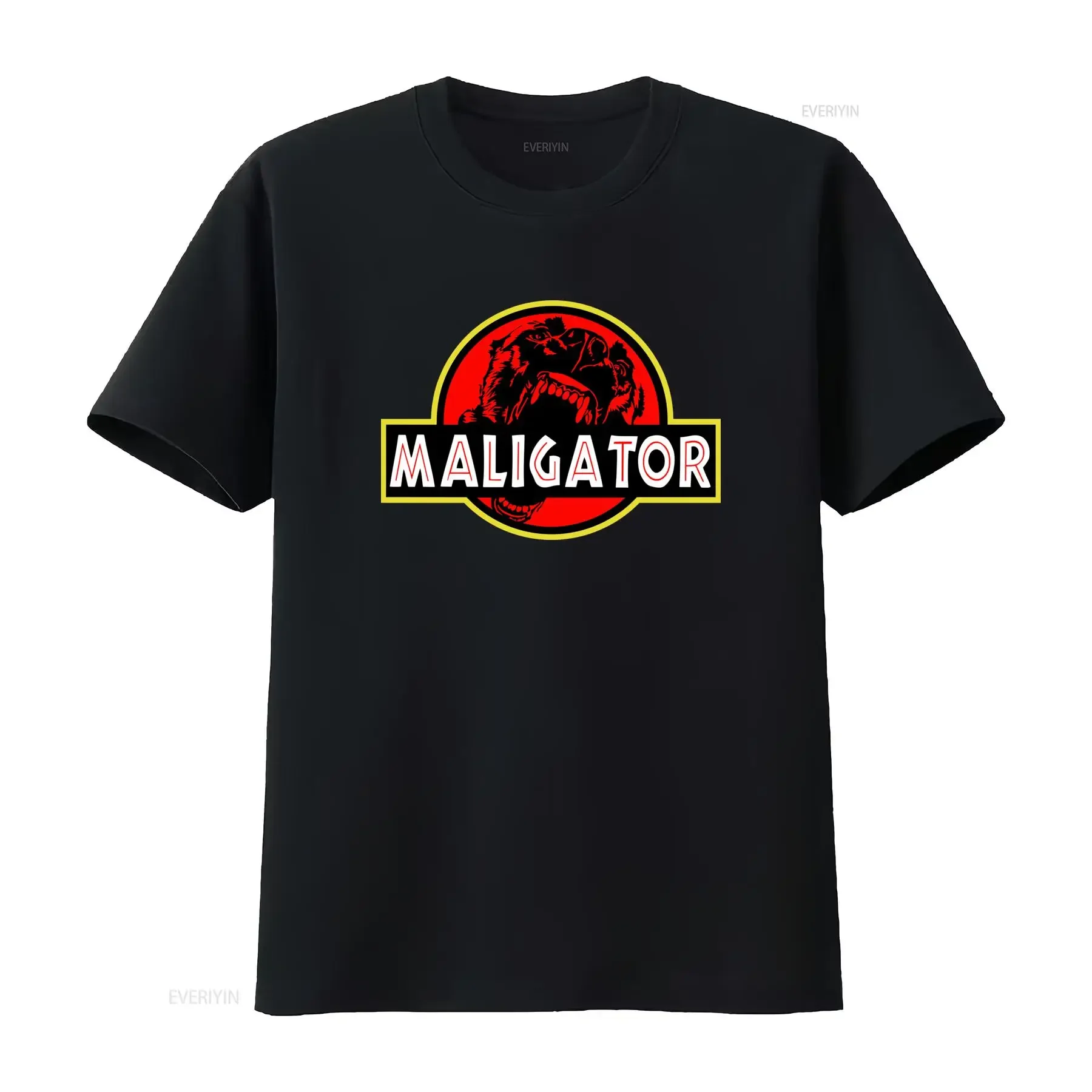 T shirt Maligator da uomo in puro cotone con cane pastore belga Malinois girocollo taglie forti abbigliamento per il weekend