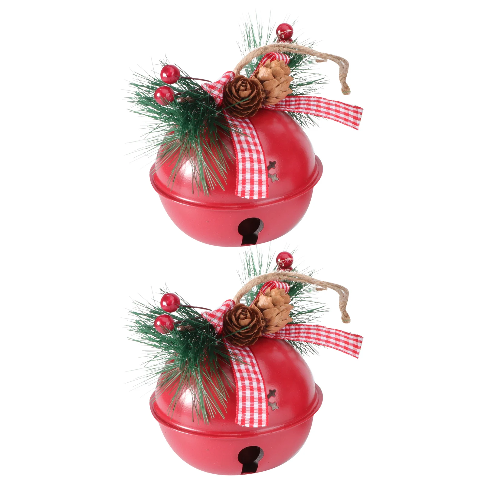 

2pcs Christmas Bell Decoration Mini Metal Bells for Tree Wall Party Hanging DIY Craft Eco Friendly Reusable Accessories