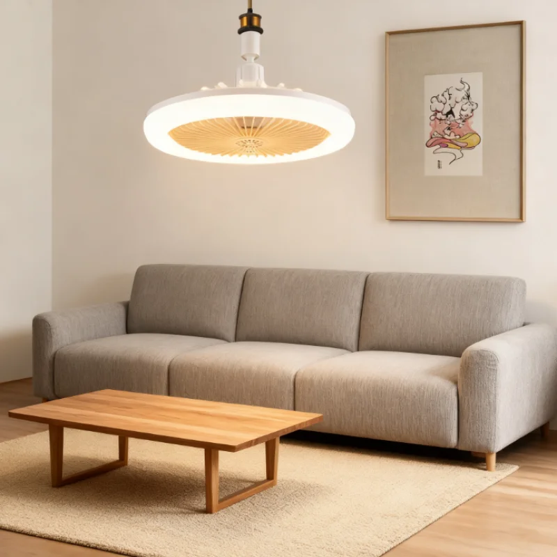 Nowy Wentylator Aromaterapeutyczny do Sypialni Lampka Cichy Wentylator Elektryczny LED Gabinet Jadalnia Salon Żyrandol