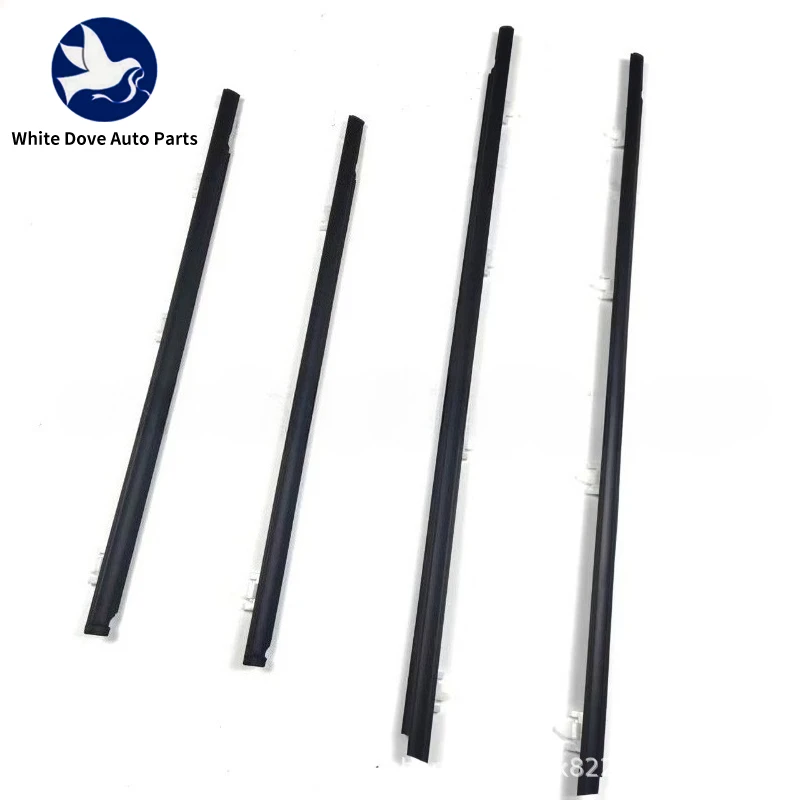 4Pcs 80820-50Y01 80821-50Y01 Window Weatherstrip Belt Trim For Nissan Sentra B13 Tsuru Sunny Sedan 82820-50Y01 82821-50Y01