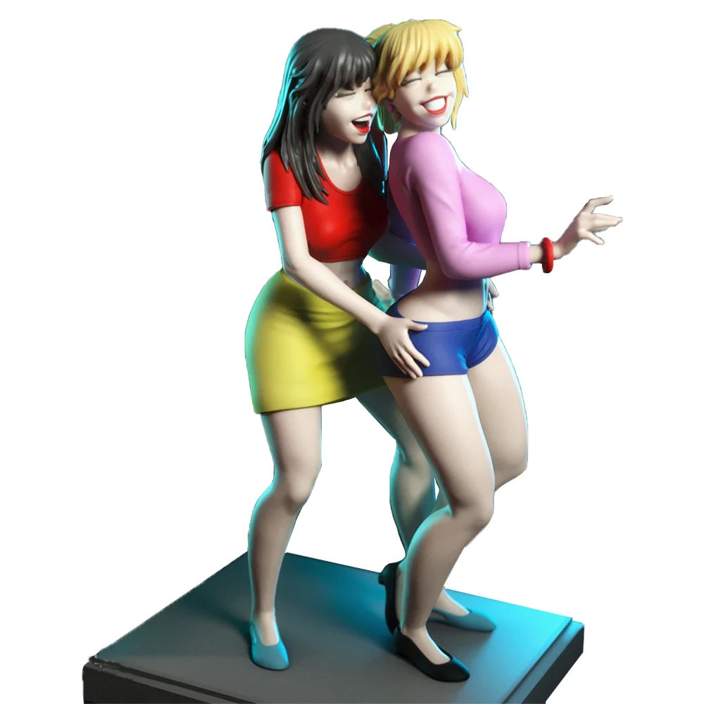 1:24 Lila 및 Seraphina 미니어처 |   고상세 3D 레진 키트 |   도색되지 않은 판타지 수집품 A991