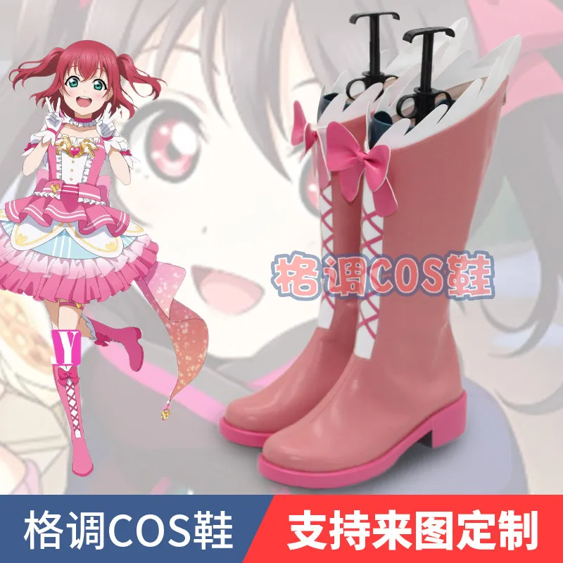 

Розовые косплей-ботинки Love Nico Yazawa, аксессуар для Хэллоуина