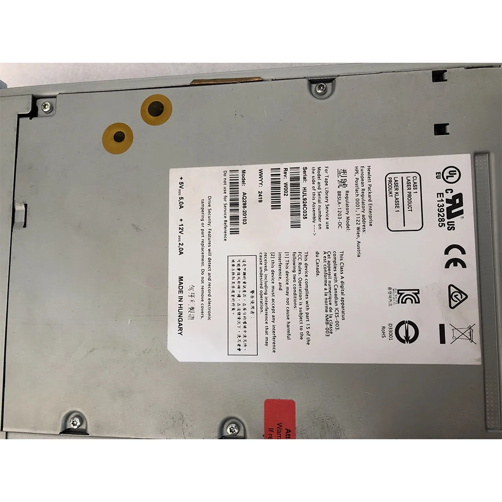 لمحركات HPE Tape Iibrary MSL2024 4048 C0H28A 706825 -001 MSL LTO6 8G FC