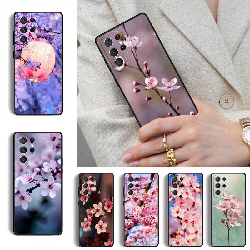 Flor ciruela flor Phone Case for Samsung Galaxy S26 S25 Ultra S24 S23 S22 S21 Plus Note 10 Bumper Cover