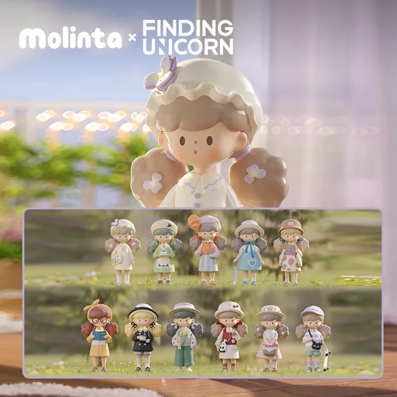 

Molinta Spring List Series 4 Blind Box Guess Bag Mystery Box Toys Doll Cute Anime Figure Desktop Ornaments Gift Collection