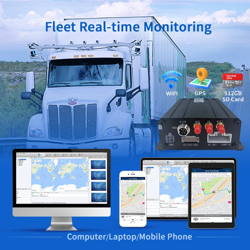 CareDrive MR910-D DSM controlador alarma de fatiga alerta 3g/4g/WIFI 4CH flota GPS móvil DVR Sensor de sueño sistema de advertencia de seguridad de conducción