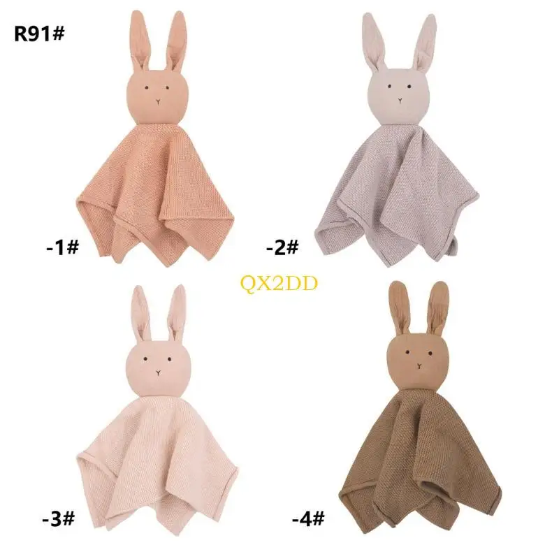 qx2d 귀여운 토끼 진정 달래 수건 아 니글 스 니그 장난감 아기 잠자는 인형면 담요