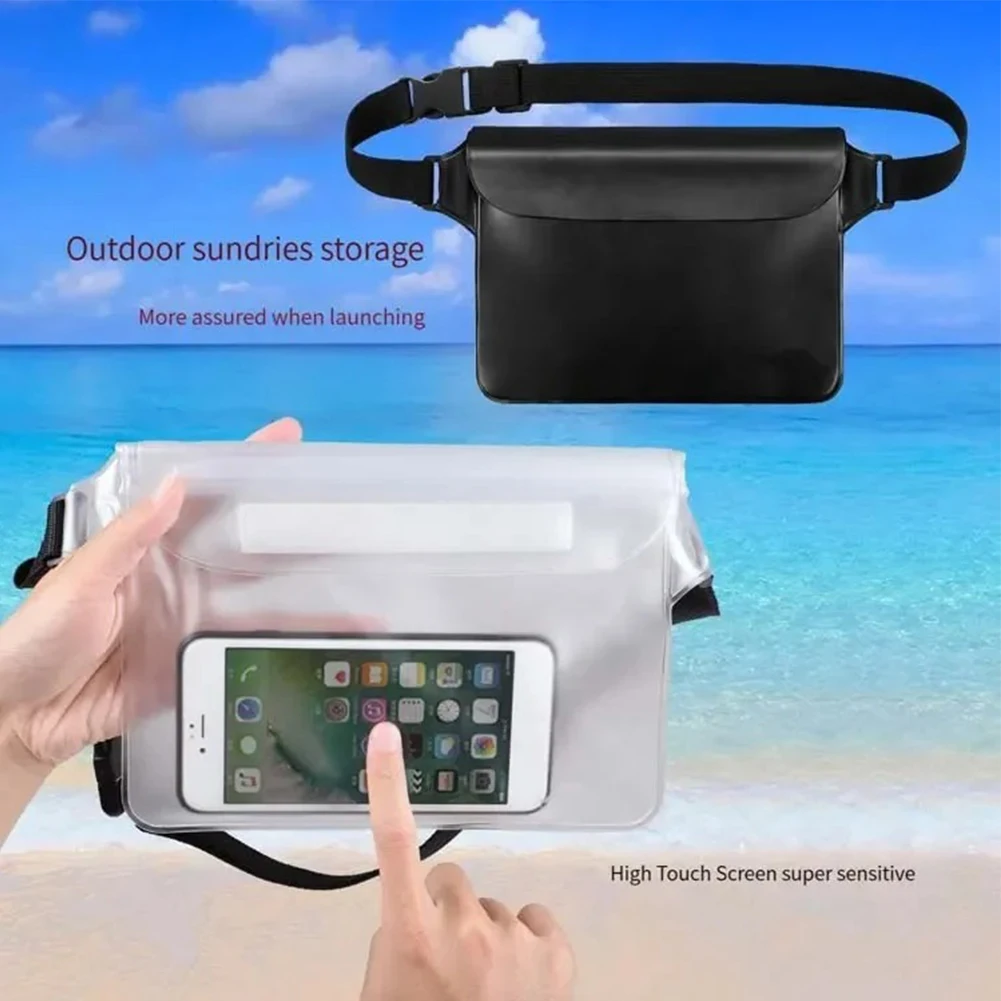 Outdoor Waterproof Fanny Pack, Waterproof Phone Pouch With Waist Strap Waterproof Pouch Dry Bag For Swimming Kayaking