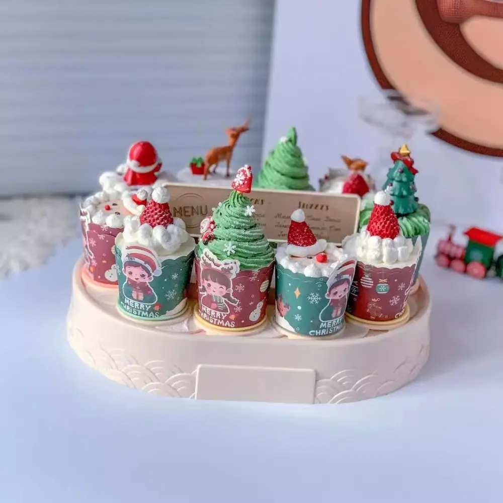 Carousel Automatic Rotating Cake Machine Lights Music Macarons Cupcakes Holder Dessert Display Turntable Rack