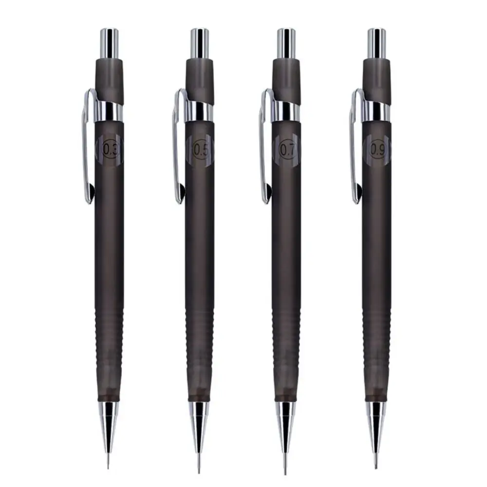 

Durable 0.3/0.5/0.7/0.9mm Mechanical Pencil Built-in Eraser Soft Grip Automatic Pencil Propelling Pencil School Office