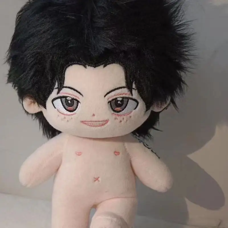 20Cm One Piece Portgas D Ace Q Version Have Skeleton Soft Plush Naked Doll Diy Dress Up Accompanied Sleeping Doll Friend's Gift