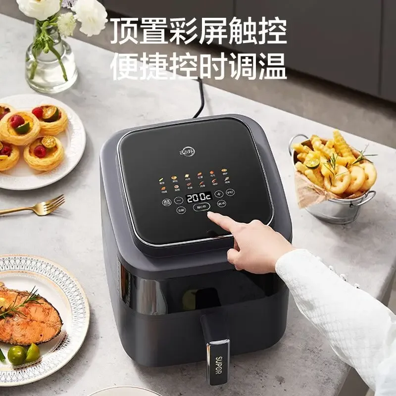 สนับสนุนหม้อทอด Air fryer ครัวเรือนรุ่นใหม่อัตโนมัติเต็มรูปแบบความจุขนาดใหญ่อัจฉริยะมัลติฟังก์ชันระบบอินฟราเรดระยะไกล