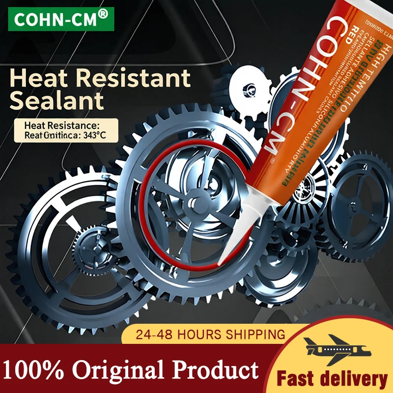 81160/85g Red RTV Silicone Gasket Maker Sealant Automotive Metal Sealant High Temperature Resistant Engine Sealant Waterproof