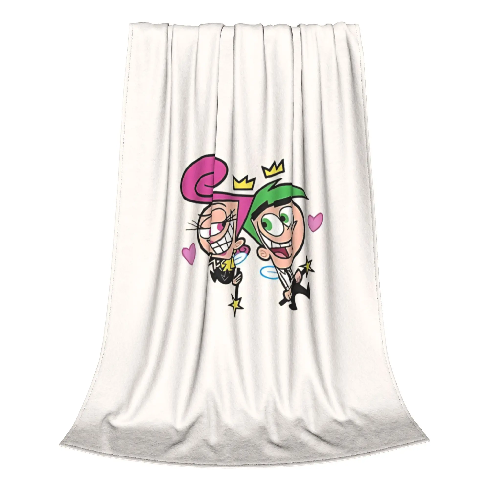1PC 90s cartoon  Fairly Odd Treasures Home Room Decorations Winter Blankets For Adults Bedding Home Interior Sofa Knee