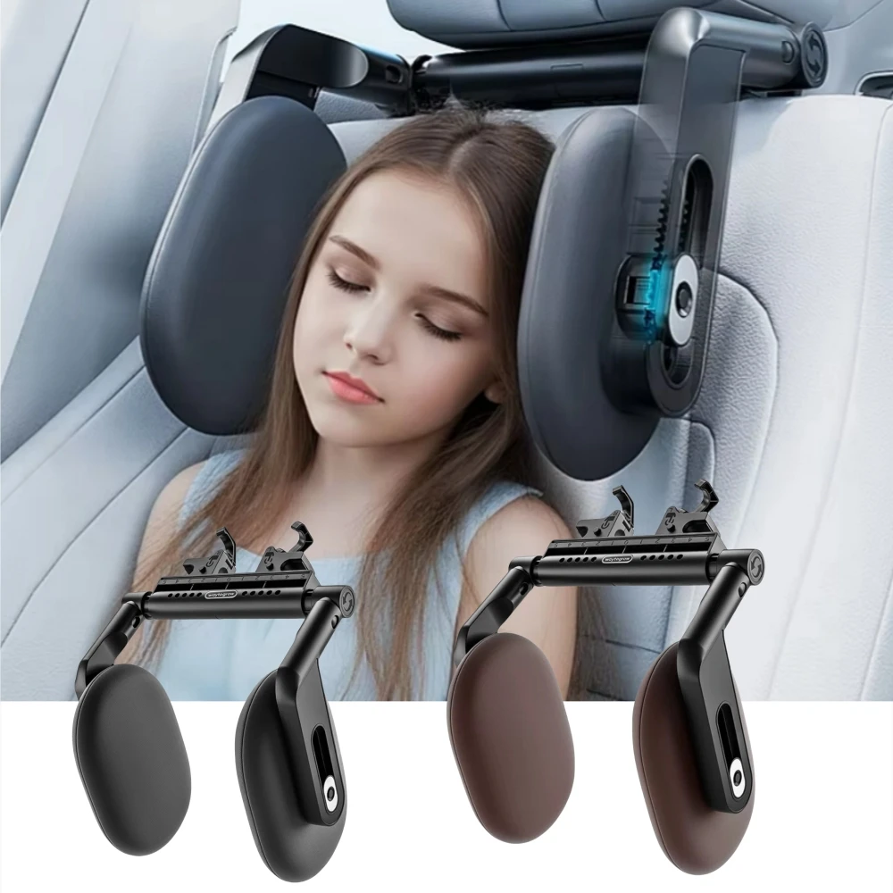 

Подушка для подголовника автомобильного сиденья, регулируемая подушка для поддержки головы, интерьер автомобиля, U-образная подушка, дорожная подушка для сна для детей и взрослых