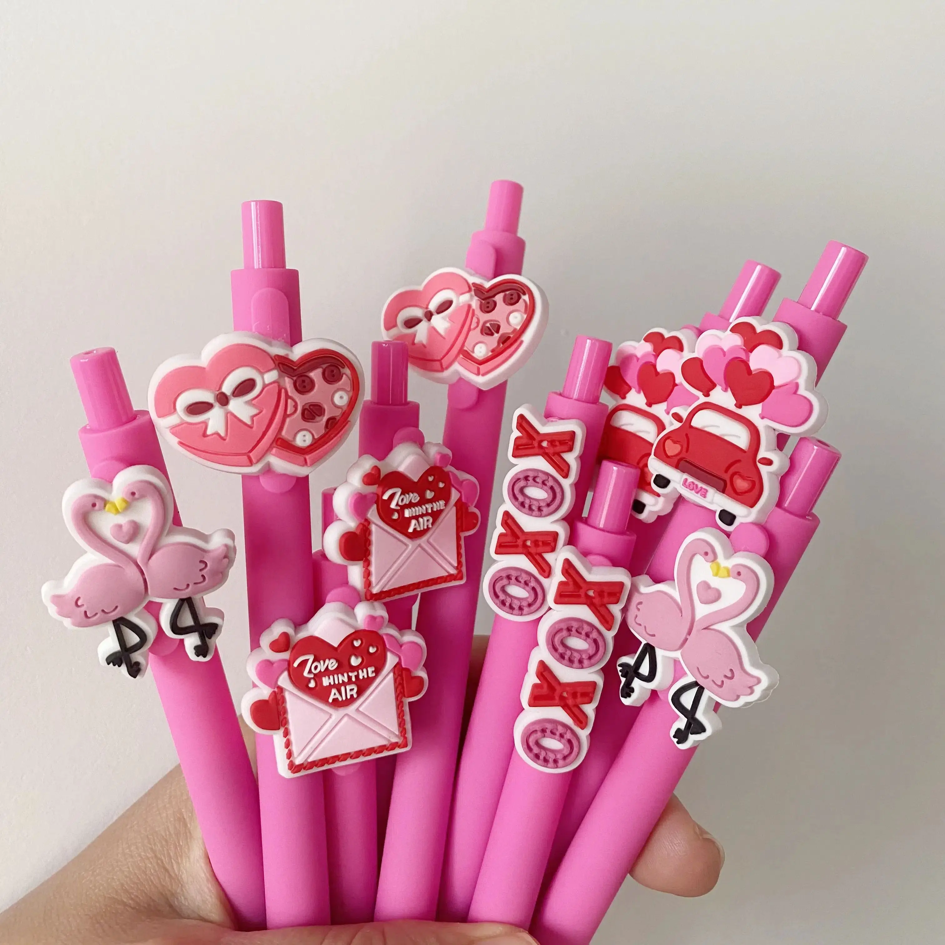 20pcs Valentine’s Day Pens with Love Greeting Cards Perfect for Anniversary Wedding Birthday Small Valentine’s Exchange Gifts