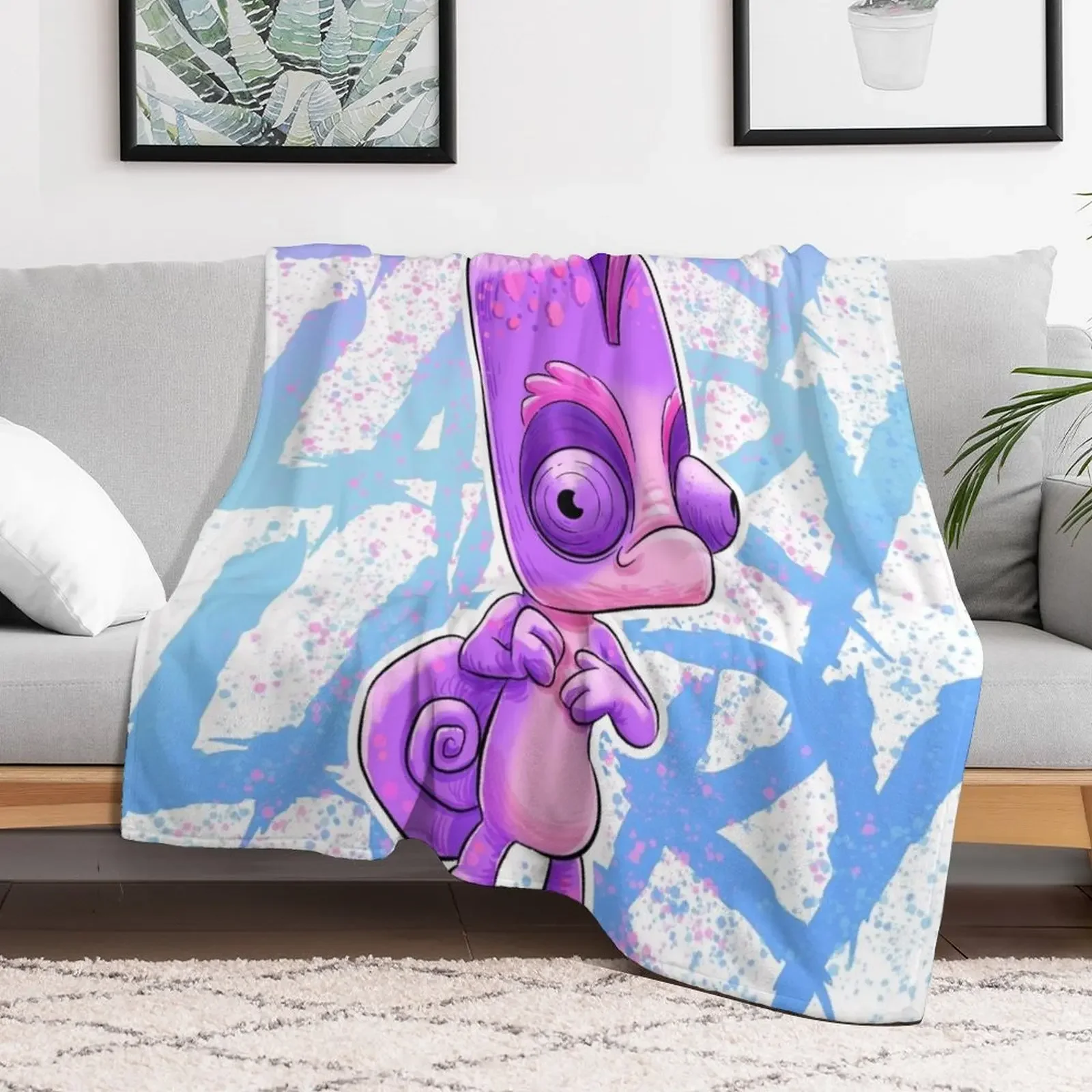 ZOOBA Larry The Cameleon Throw Blanket Fashion Sofas Thins Blankets Sofas Of Decoration Blankets