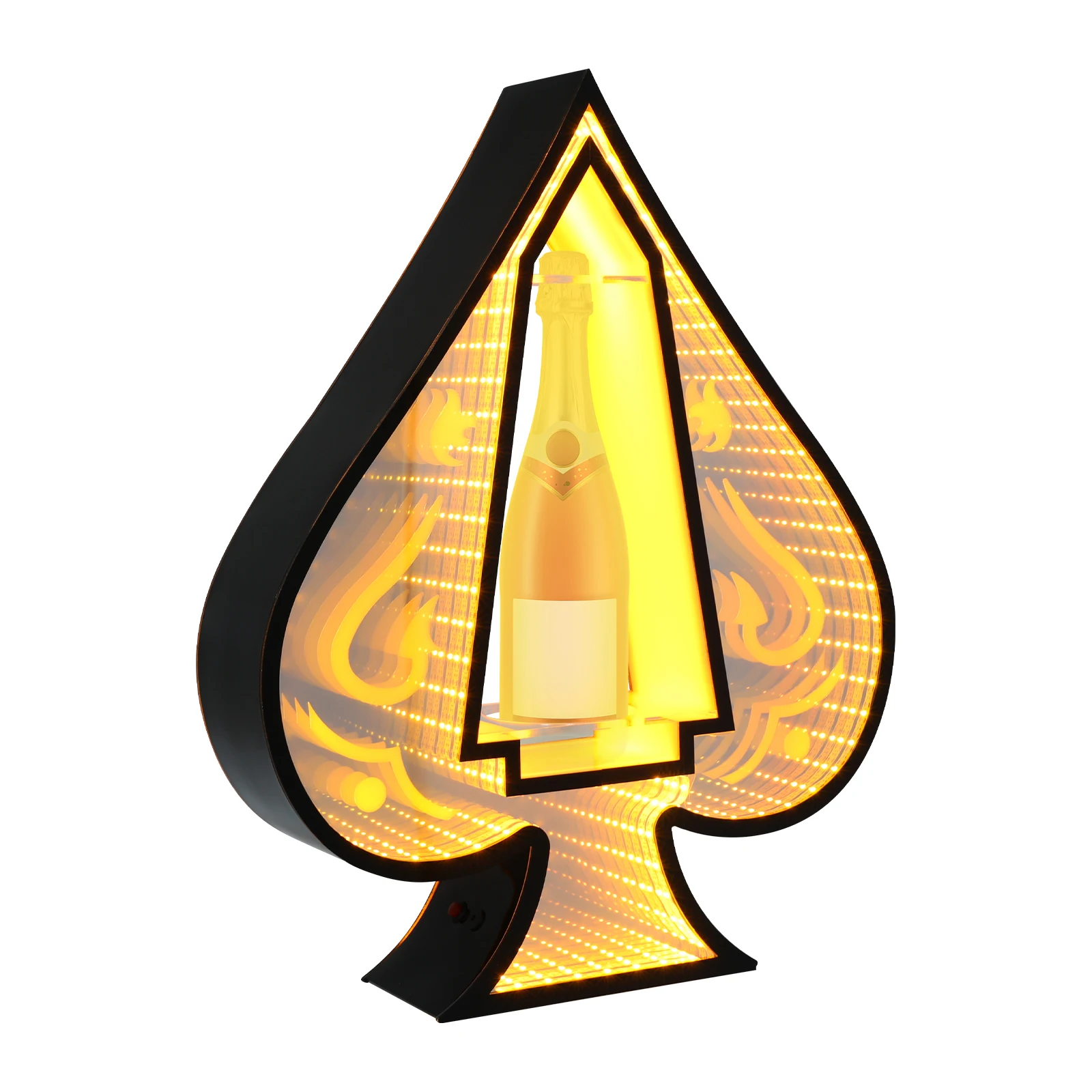 Wine Bottle Display Stand, LED Lighting Wine Bottle Display Rack, Champagne VIP Bottle Presenter