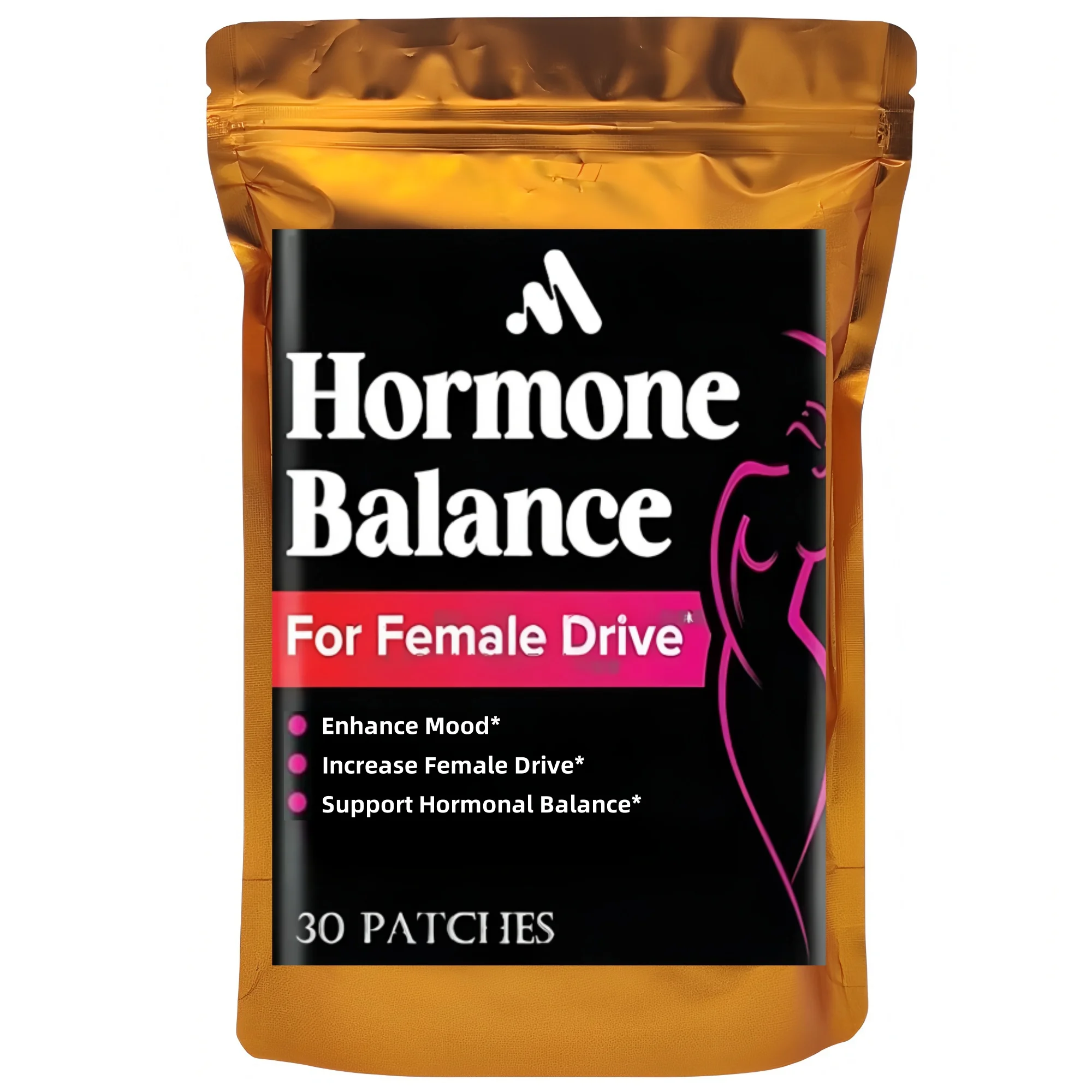 30 Patches Transdermal Hormone Balance & Mood Support for Women , Female Enhancement, Tribulus Terrestris and Red Maca