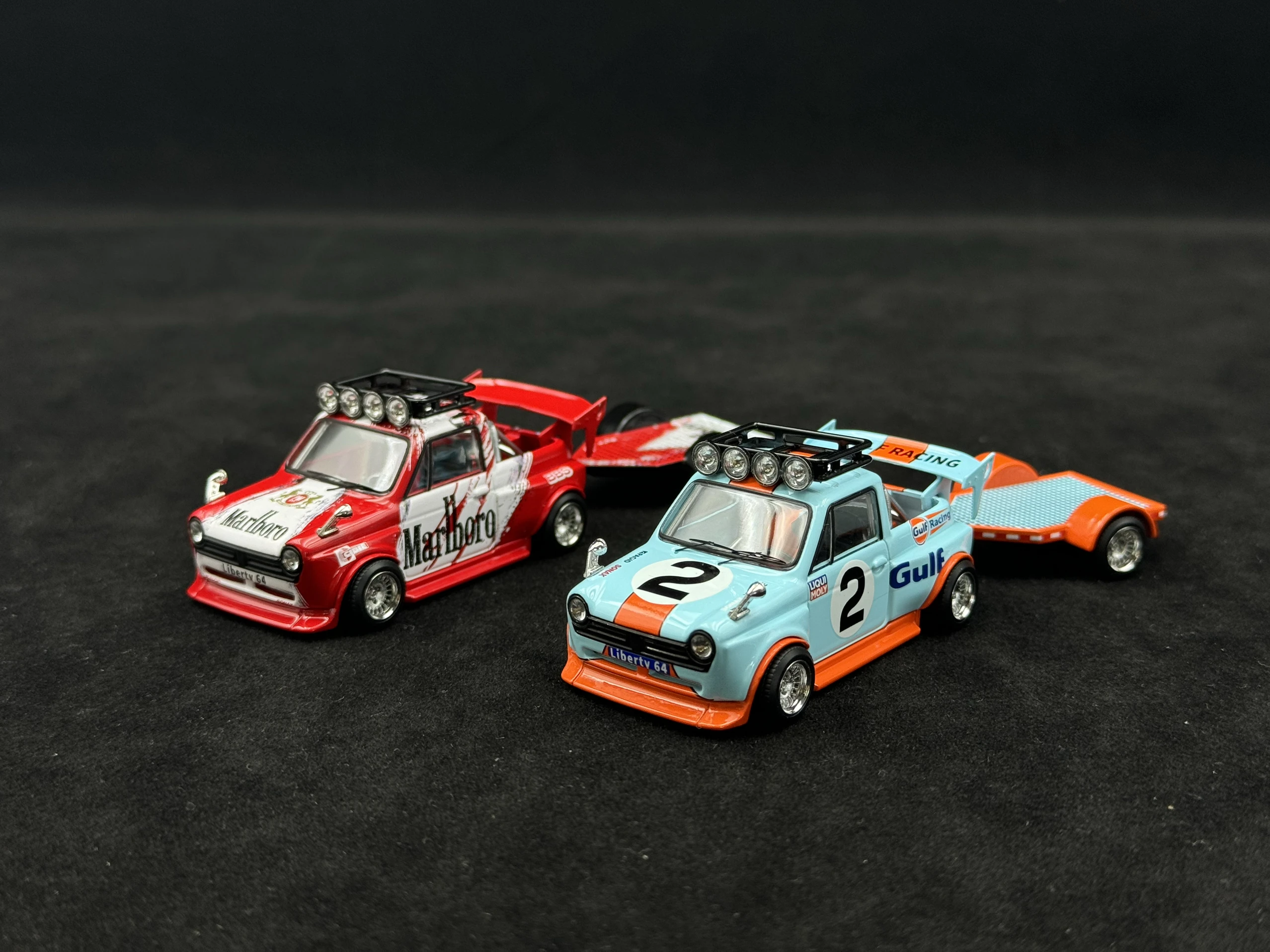 Diecast escala 1:64 liberty honda atualizado corpo largo mini captador liga modelo de carro brinquedo colecionável presente lembrança exibição ornamento