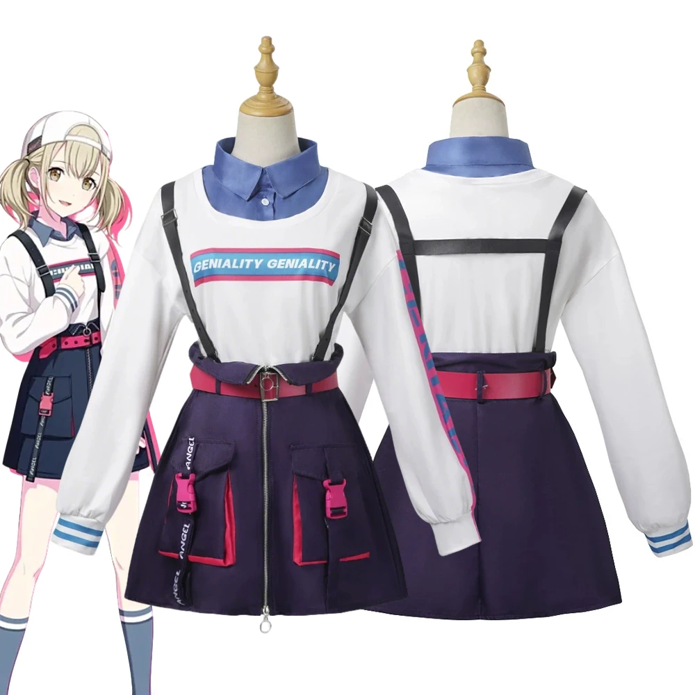 

Anime Project Sekai Colorful Stage ‌Kohane Azusawa‌ Cosplay Costume Women Top Skirt Full Set Stage Uniform Carnival Clothes