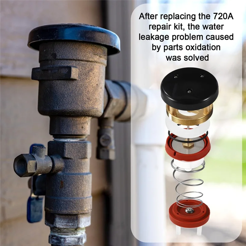 Valve 720A 12Pcs Pressure Vacuum Breaker And Bonnet Repair Kit, For 1/2" 3/4" 1" Systems