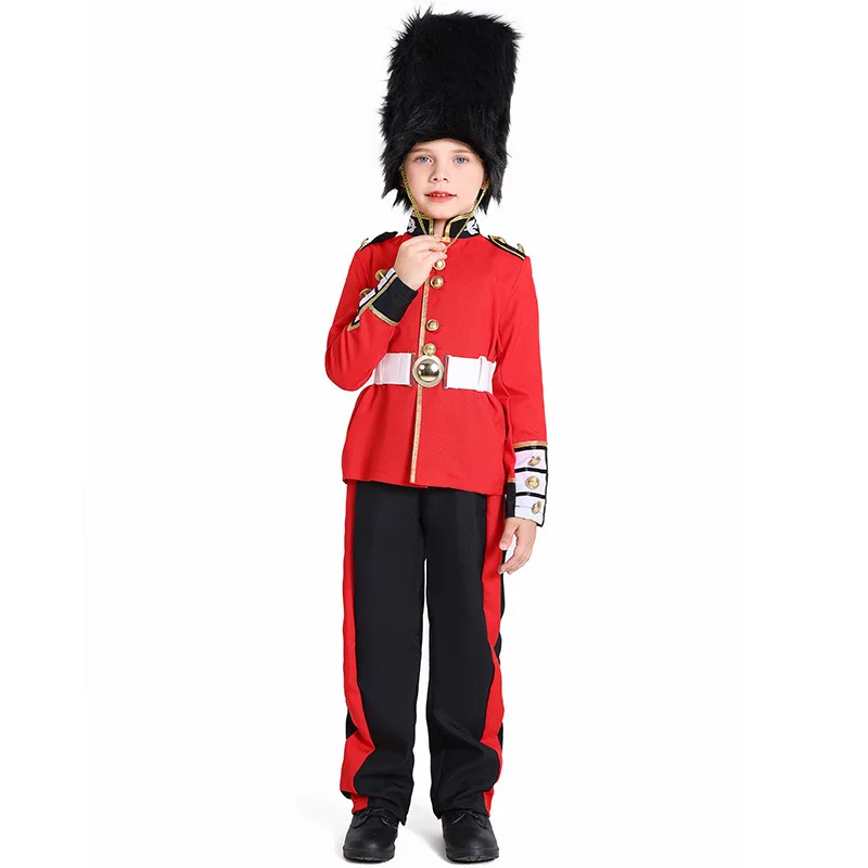Halloween Costumes Europe British Royal Guard Costume for Boys Queen's Guard Costume Dress Up Prince William Soldiers Outfits view 5