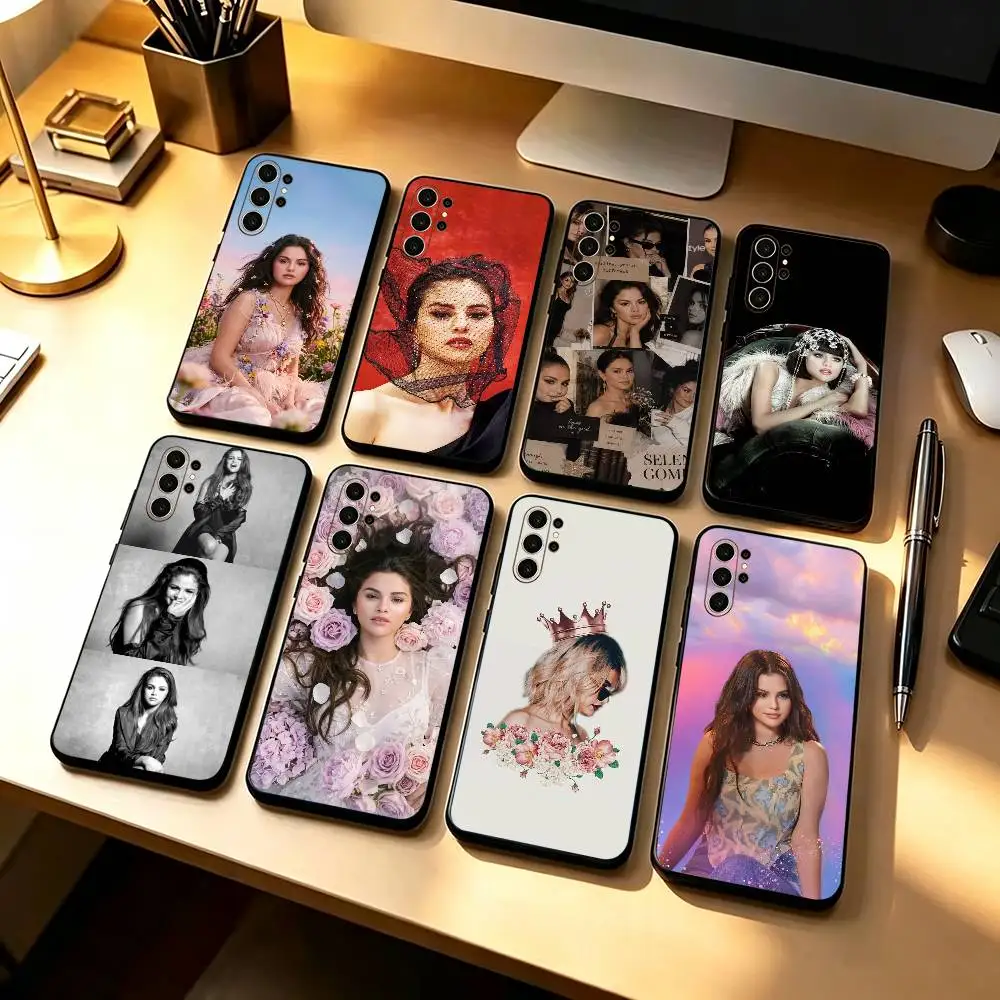Calm Down pop-vibe stage style S-Selena  Soft Silicone Phone Case For Samsung S26,25,24,21,22,21,20,Ultra,Plus,Fe, Lite