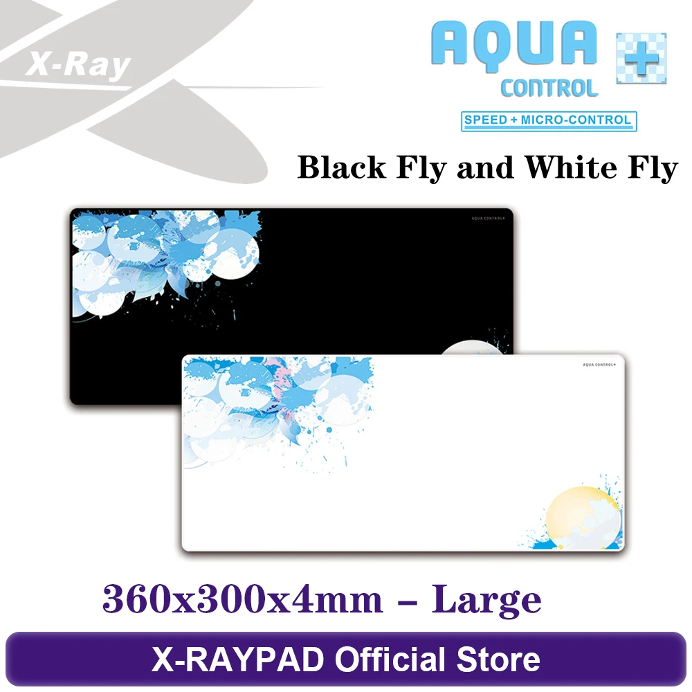 360x300x4mm X-raypad Aqua Control Plus Black Or White Fly Gaming Mouse Pads AC+