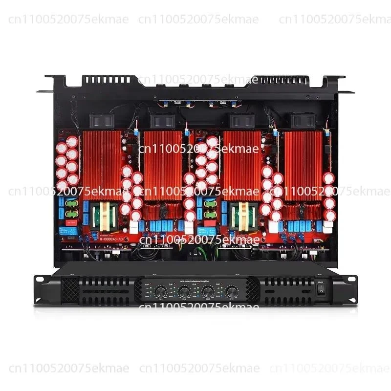 1U 4 * 1300W digital power amplifier 4-channel KTV club party stereo system Class D audio power amplifier