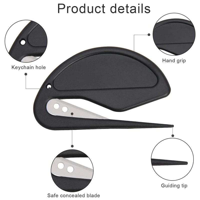 Letter Opener Envelope Slitter, 12 Pcs Letter Opener Slitter Letter Openers With Razor Blade For Envelope