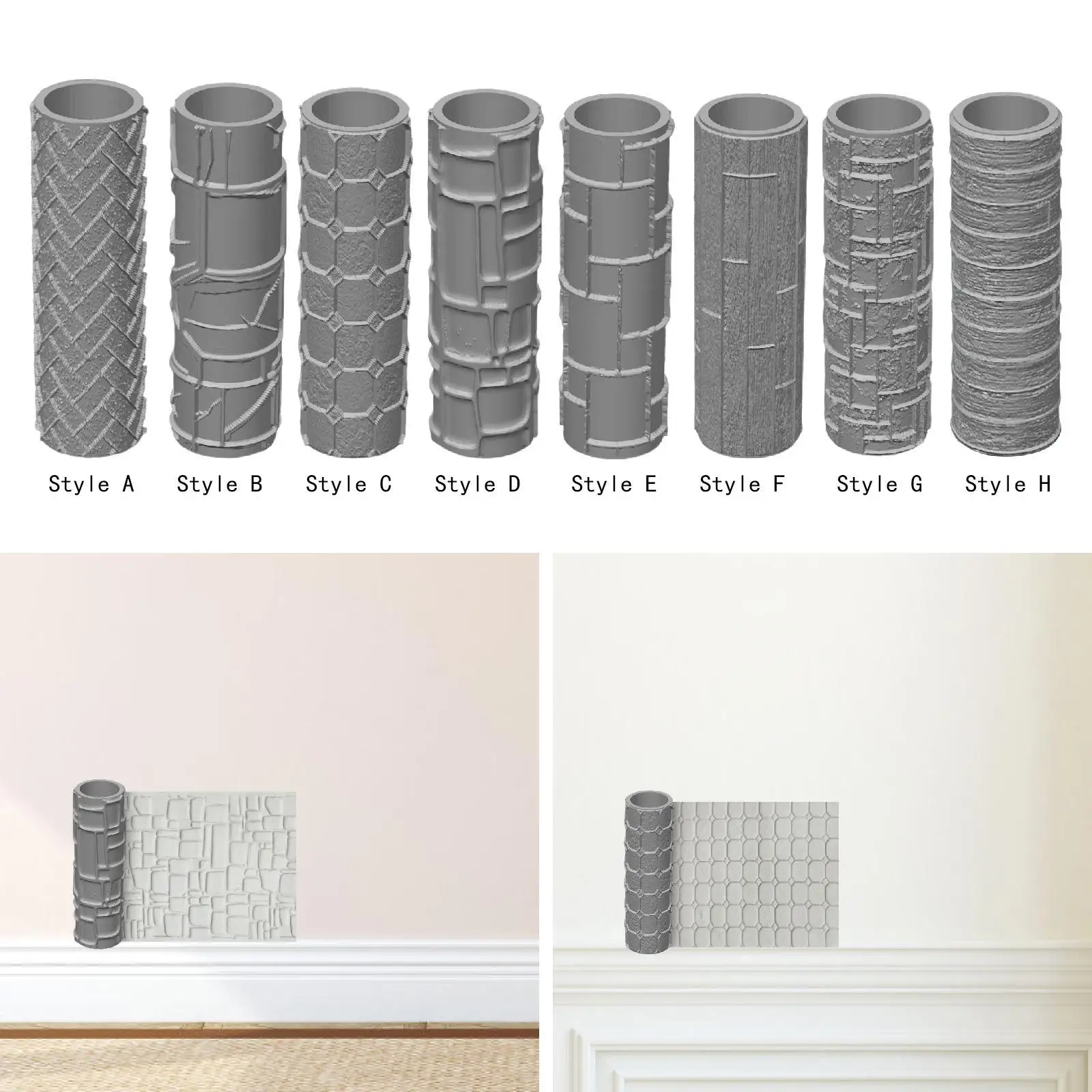 지형 텍스처 롤러 핸드 롤러 폼 및 점토 모델링을 위한 고성능 공예 취미가를 위한 선물 제작 액세서리