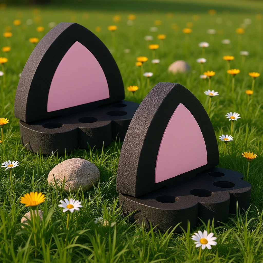 

1 Pair 3D Cat Ear Car Roof Decoration Cute Exterior Accessories Durable Animal Car Styling Waterproof Decals For Body Hood