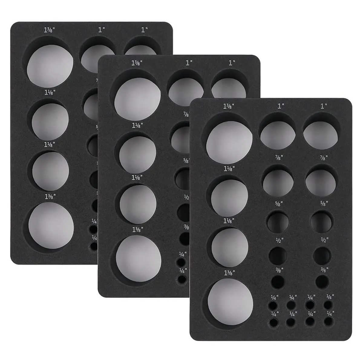 2025+ 3 Pcs Foam Flower Mold Tray-Inch Marked,Helps Buds and Stamens Dry and Maintain Shapes, Multiple Sizes for All Flowers