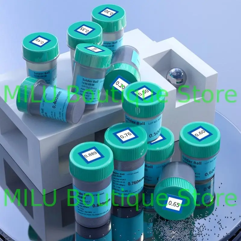 PMTC تايوان داروي كرة لحام خالية من الرصاص بغا كرة لحام 250,000 قطعة 0.2 0.3 0.4 0.45 0.5 0.6 0.76 مللي متر #3