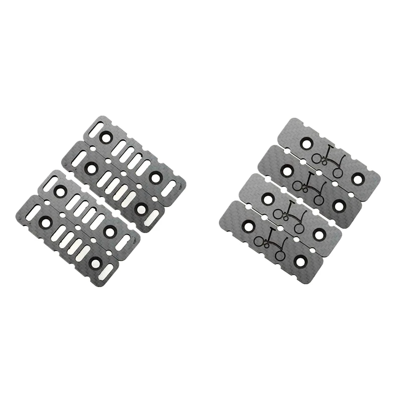 4 Pcs / Set Ultralight For Brompton 3K Carbon Pedal Plate For Brompton Folding Bike MKS Pedal Bicycle Pedal